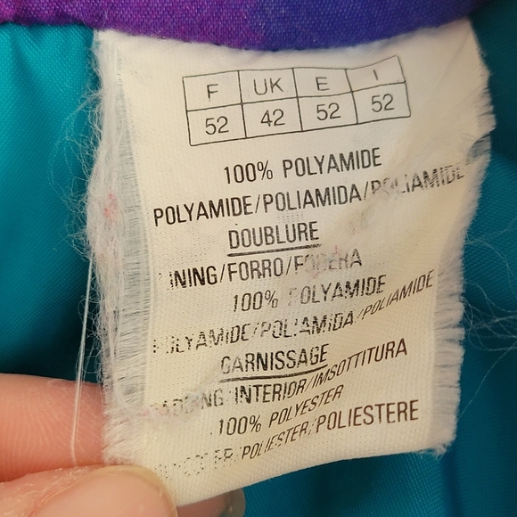 VTG RARE Challenger Women's Jacket Full Zip Size Large Snap buttons Multicolor - Picture 9 of 13